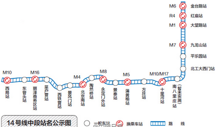 北京地铁14号线中段什么时候开通|北京地铁14