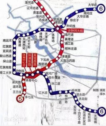 天津地铁6号线一期哪几个站1
