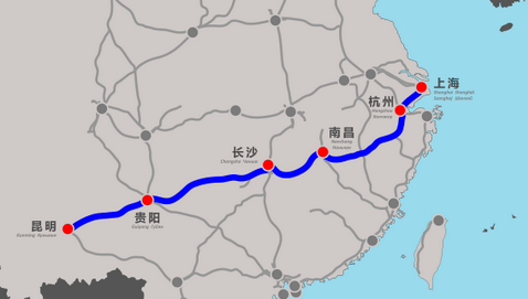 沪昆高铁贵州西段网络建设原则分析