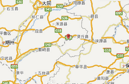 灵丘县地理图图片